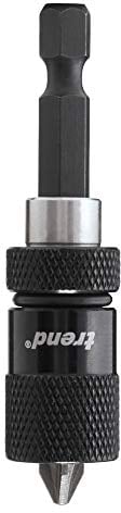Trend Snappy 14mm Magnetic Bit Holder with Extra Ring, Secure Screw Holding, Quick Release, SNAP/MAG, Silver