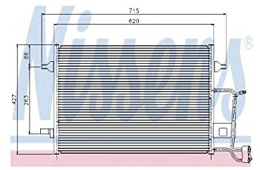 Nissens 94922 Condenser, air conditioning