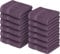 Utopia Towels - 12er Pack Seiftücher mit Aufhängeschlaufen 30x30 cm, aus 100% Baumwolle weiche und saugfähige Waschlappen für die Gesichtsreinigung (Pflaume)
