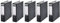 5 LEITZ Ordner 180° 1080-50-95 Schwarz Wolkenarmor 8cm Aktenordner 80mm DIN A4 Büro mit Schlitzen