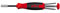 Wiha Schraubendreher mit Bit Magazin LiftUp 70 magnetisch Pozidriv, TORX® mit 6 Bits, 1/4 (38590), Bits im Griff, langlebig, universell, Bitsatz, Bithalter, platzsparend, kompakt, stabil