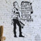 Banksy Graffiti Replica Stencil - If You Want to Achieve Greatness... / Home Decorating Art Craft/Paint Walls Fabrics Furniture (M/ 23X37CM)