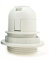 E27 Light Bulb Holder ,Woopower Practical Lamp Pendant Socket -Plastic Lampshade Ring Adapter(White)