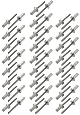 Sourcingmap Blindnieten, Aluminium, Senkkopf, geschlossenes Ende, 5 x 15 mm, 50 Stück