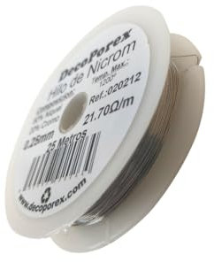 Bobina filo ad alta resistenza di Nichrome 0,40 mm – 25 metri.