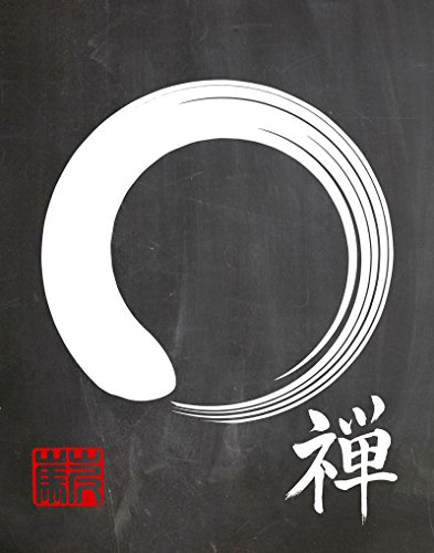 Enso Poster Zen Poster Enso Wand-Kunst japanische Kalligraphie Kunst Zen Kreis Kunst Yoga Kunst Yoga Studio Kunst Meditation Kunst Enso Symbol Enso Drucke (21x30cm (A4))