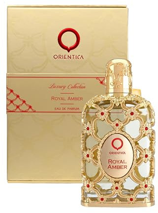Orientica Royal Amber Eau de Parfum 80 ml | Luxuriöses Unisex-Parfüm mit Vanille, Moschus und Oud – Langanhaltender arabischer Duft für Männer und Frauen | Perfekt für besondere Anlässe