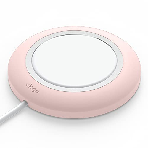 elago Support de Charge MS Compatible avec Le Chargeur MagSafe Compatible avec iPhone 15, 14, 13, 12 Serie et Autres Téléphones de Chargement sans Fil (Rose)