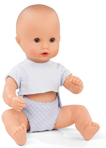 Götz 2154117 Sleepy Aquini to Dress - Jungen Puppe - 33 cm große Badepuppe mit blauen Schlafaugen, ohne Haare in 3-teiligem Set - Babypuppe ab 18 Monaten
