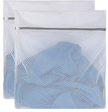 2 XX-Large Honeycomb Delicates Bags for Washing Machine, 24 x 24 Inches lingerie bags for Laundry, Travel Storage Organize Bag for Cotton Clothes,Sheet, Shoes