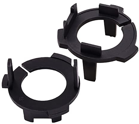 YnGia H7 LED-Scheinwerfer-Adapter, 1 Paar H7 LED-Lampen-Halterungs-Clip, H7-Glühbirnenhalter, passend für V-W, L-amando, M-ultivan, T-iguan, G-ran, L-avida, S-cirocco, S-haran, S-koda, U5, L-uxgen C