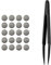 Earbuds Dust-Proof Steel Mesh with Glue Stainless in-Ear Earphones Replace Clean Net Filter dust Headphones Shell Steel (4.0mm*10pairs)