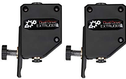 Iverntech 2 Pack Verbesserter Dual Drive Extruder für CR 10, Ender 3 Series, Anycubic Mega S, Tevo Tornado, Wanhao D9, Geeetech A10, Anet A8 E10 und Prusa I3 DIY 3D-Drucker