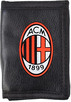 AC Milan Strappo, Reisezubehör - Bi-Fold Unisex-Erwachsene, Schwarz, Standard