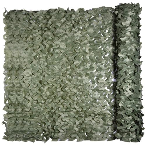 iunio Camouflage Netting, Camo Netting Camouflage Net Bulk Roll Army Camouflage Netting Lightweight Camo Net for Decorations, Hunting, Camping, Shooting, Sunshade, Car Cover(Green 1.5Mx2M)