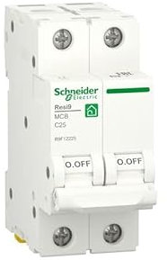 Schneider Electric RESI9 2P 25A C 230V 6000A