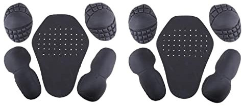 Ronyme 10x Chaqueta Moto Hombro Codo CE Negro + de Espalda