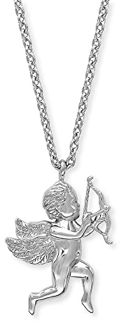 Engelsrufer Damen Halskette aus Sterling Silber und Armor Symbol Anhänger - Karabinerverschluss - in drei Längen verstellbar - nickelfrei