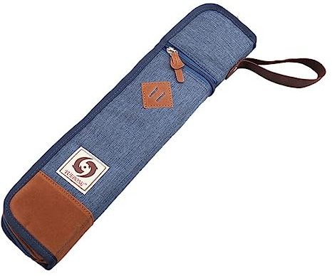 rockible Trommelstocktasche - Premium Aufbewahrungslösung für Schlagzeuger, Blau