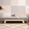smartwood Kinderbett Puzzle 90x200 mit Lattenrost - Montessori einzelbett für Jungen und Mädchen - Holzbett mit Lattenrost für Teenager - Grau - 90x200cm