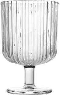 H&H Lyric Set 6 Calici in Vetro, Trasparente, 26cl