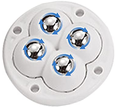 Imtrub Ruedas giratorias | Polea autoadhesiva, 360° silenciosa para cafetera, Caja Almacenamiento, Cesta lavandería o Cualquier Otro Mueble