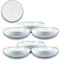 ARCA, Servizio di Piatti, Set di 6 Piatti Fondi, Realizzati in Melamina, Set per la Tavola, Colore Bianco, Collezione Tierra, 20x4 cm