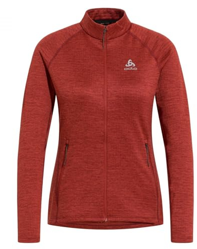 Odlo Damen Langarm Shirt mit Reißverschluss TENCIA, spiced apple melange, L