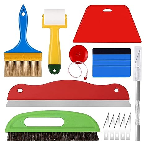 Kahdsvby Grattoir en Vinyle Spatules en Vinyle Outil D'Emballage en Plastique Outils de Teinture des Vitres