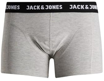 JACK & JONES Herren Unterhosen Shorts Boxershorts Trunks 3er Pack, Farbe:Mehrfarbig, Wäschegröße:XL, Artikel:- Black/Blue Night