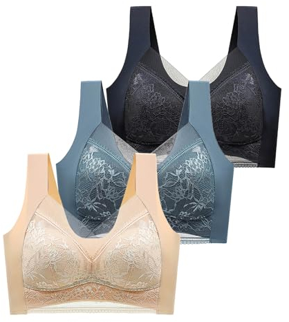 3er Pack BHS Damen mit Bügel Push Up BH Set Frauen Sexy Bustier Crop Top Sport-BHS Trainings-BH mit verstellbarem für Alltag Yoga Fitness Sport Outdoor Der Bequeme