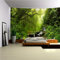 Arsey Wandteppich Wald Wandtuch Baum Wand Teppich Tapisserie Wasserfall Nebel Wandbehang Gras Natur Landschaft Wandteppiche Wandtuch Boho Deko Schlafzimmer, Grün, Groß 230x180cm