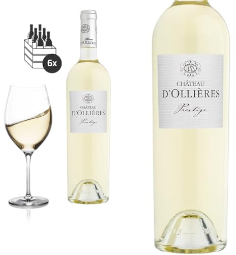 6er Karton 2021 Côteaux Varois en Provence blanc PRESTIGE von Château d'Ollières - Weisswein