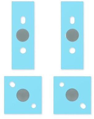 Laptop Rubber Feet Replacement for Microsoft Surface Laptop 3 4 5 Anti Slip Bottom Case Rubber Strips Pads (Grey)