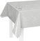 LILENO HOME Tischdecke abwaschbar als Meterware 240x140cm (Schnittkante) in Grafikblätter grau Motiv - Wachstuchtischdecke wasserabweisend ideal als Tischtuch o. Tischläufer für Bierzeltgarnitur