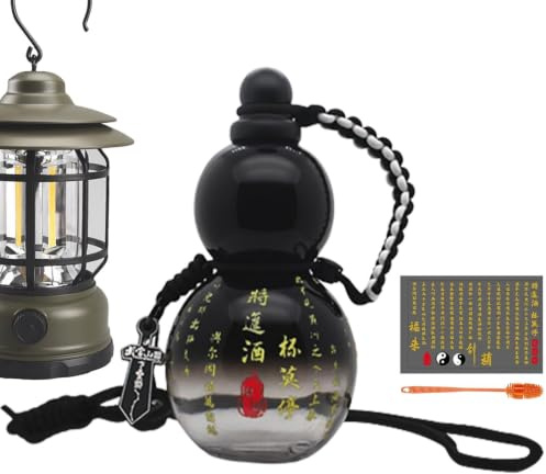 zwxqe Bottle Gourd | Reusable Gourd Sports Water Bottle,Eye-catching Gourd Style Water Bottle Chinese Retro-Inspired 28oz, Eco-Friendly Hydration Solution
