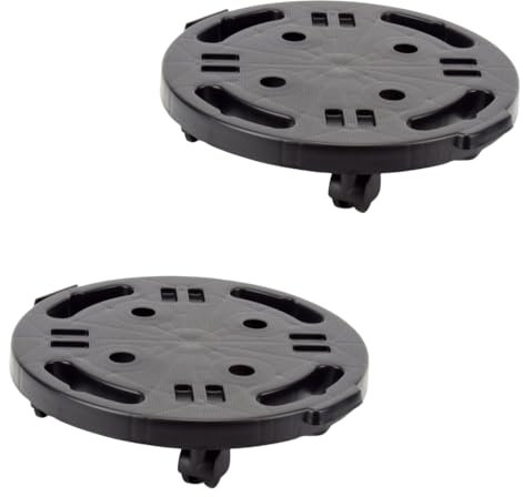 2X Transportroller Rollbrett Transportrollen Rollbrett Werkstatt Pflanzen Rollbretter Transport Möbelrollen flach Pflanzenroller rund Transporthilfe mit Rollen 30