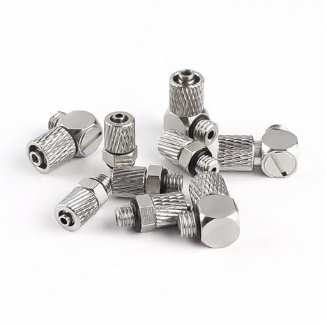 Rosca Macho M3 M4 M5 M6-Tubo de Aire 3mm 4mm 6mm OD Mini Conector de Tubo neumático Tornillo a través de Ajuste rápido Junta rápido(PC4-M3)