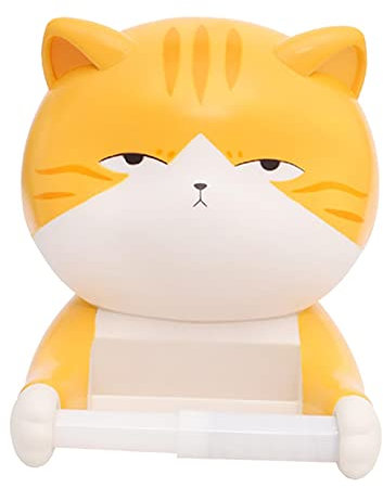 Novelty Cat Toilet Roll Holder – Wall Mounted Tissue Paper Dispenser, Cute Cat Design for Children’s Bathroom Decor