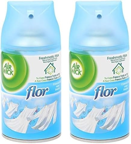 Air Wick Ambientador Freshmatic Recambio Flor - 250 ml (Paquete de 2)