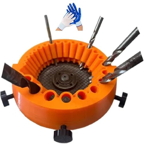 Bohrer-Schärfer, Aufsatz zum Schleifen von Bohrern, for Bohrer von 2 bis 13 mm, Großer Klingen-Winkelschleifer zum Schleifen von Bohrern, for 125 mm Schleifer geeignet