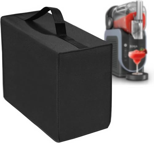 SLUSHi Maschine Staubschutzhülle für Ninja SLUSHi Maschine für Slush 1,9 L FS301EU/FS299/FS301CEU, 600D Nylon, Wasserdicht, Faltbar (Schwarz, 45 x 17 x 43 cm)