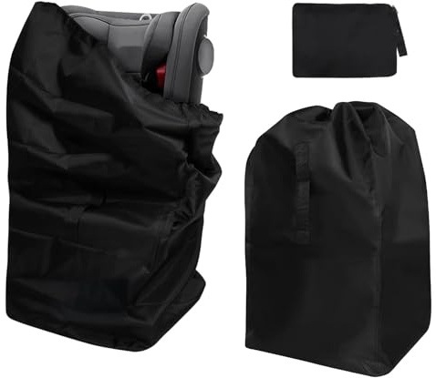 YouthLoxus Car Seat Travel Bag, (86cm/43cm) Baby Car Seat Bag for Airplane Gate Check in & Identification, Waterproof Materials Effectively Prevent Pollution, Baby Plane Travel Essentials(Black)