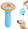 Mayoii Pet Grooming Bath Brush Massage Shampoo Rubber Comb with Silicone Handle, Suitable for Dogs and Cats, Blue
