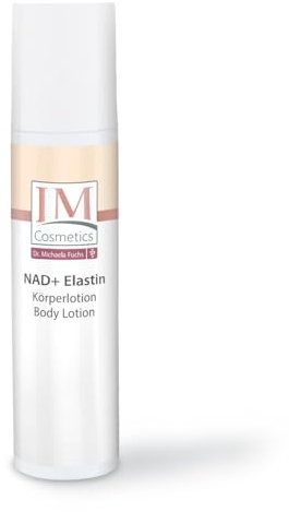 Genius IM Cosmetics NAD+ Elastin Körperlotion – Anti-Aging für trockene & empfindliche Haut- straffend, glättend, feuchtigkeitsspendend – für Elastizität & Geschmeidigkeit– 250 ml | Dr. Michaela Fuchs