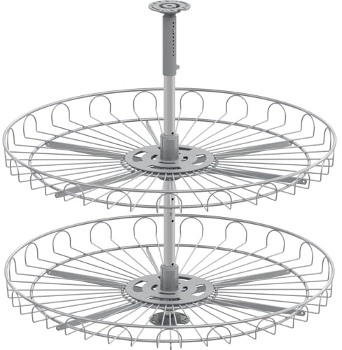 VS COR Wheel Eckschrank-Drehboden 4/4-Kreis 720 mm Classic silber