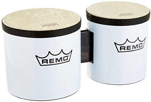 Remo BG-5300-00 Festival Bongo Trommel, 15,2 cm - 17,8 cm, Weiß