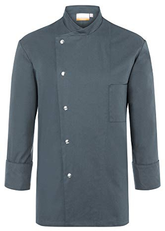 Karlowsky Herren Kochjacke Lars 65% Polyester, 35% Baumwolle anthrazit Größe 62
