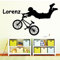 Wandtattoo Loft „BMX Biker mit Wunschname“ - Wandtattoo / 30 Farben / 4 Größen