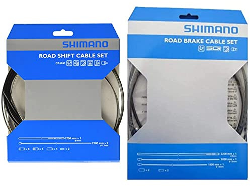 Shimano Road Shift Road Bike Gear Cable Set Black